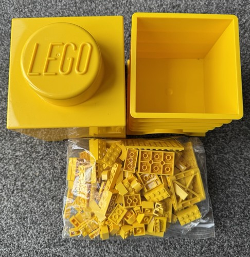 Yellow storage box full - yellow,