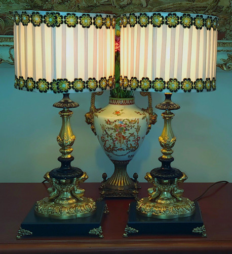 Pair antique baroque - -,