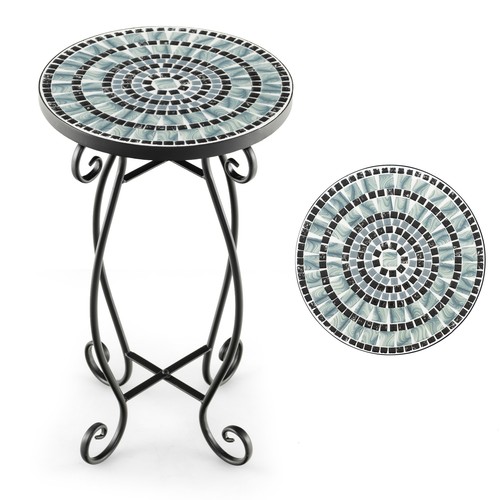 Mosaic side table round - mosaic,