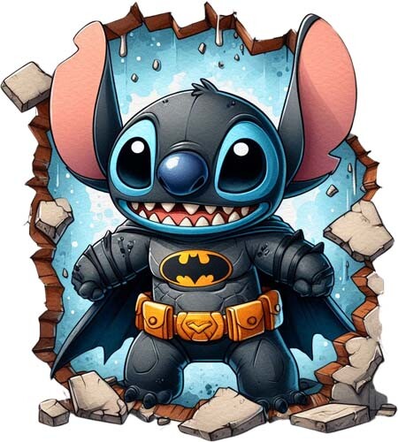 Inspired stitch batman - inspired, by