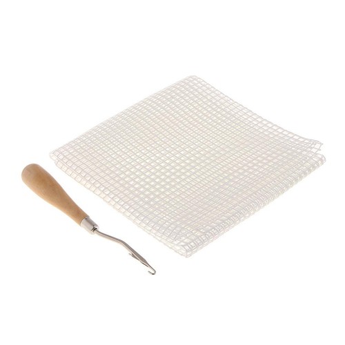 Inch blank rug hooking - inch, bent