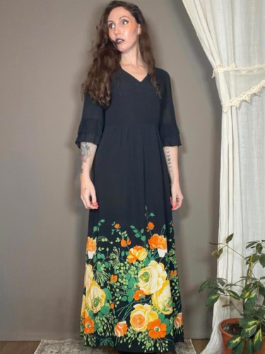 Vintage 1970s maxi dress - vintage,