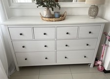 IKEA Hemnes Chest of 8 Drawers white stain.Please read description 