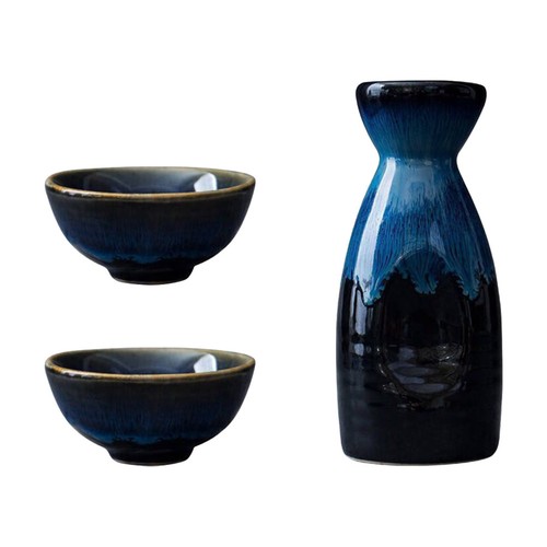 Set ceramic saki pot - saki,