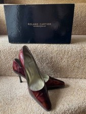 Roland Cartier Ladies Brown Tortoise Patent Court Shoes UK 4.5 EU 37