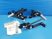 YAMAHA YZF-R6 2006-2016 PRO MACH Adustable Rearsets/Footrest Kit Black