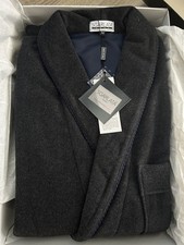 Men's Wool and Cashmere Dressing Gown Classic Shawl art. London