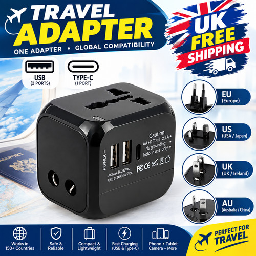 Universal travel adapter - universal,