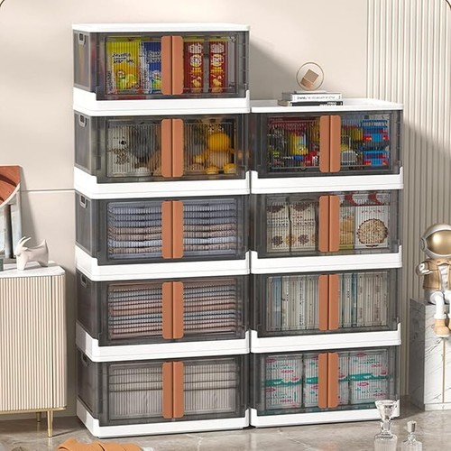 Stackable plastic storage bins - storage,