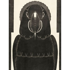 Mesquita Macaw Parrot Bw Bird Design Canvas Wall Art Print Poster