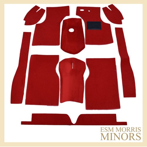Morris minor carpet - carpet, red