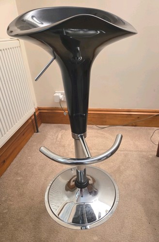 Black pod bar kitchen stool - black,