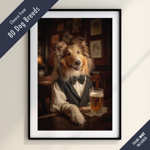 Funny dog drinking - funny, the