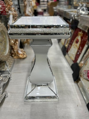 White venetian mirrored table - venetian,