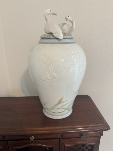 Rare retired lladro herons - rare,