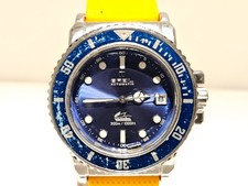 VINTAGE SPORT DIVER 300m BLUE DIAL MEN'S ST.STEEL  AUTOMATIC WATCH "BREIL" MANTA