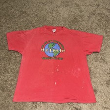 Vintage We Are All Connected Through Cell Tech Shirt Mens XL Nature Earth 90s