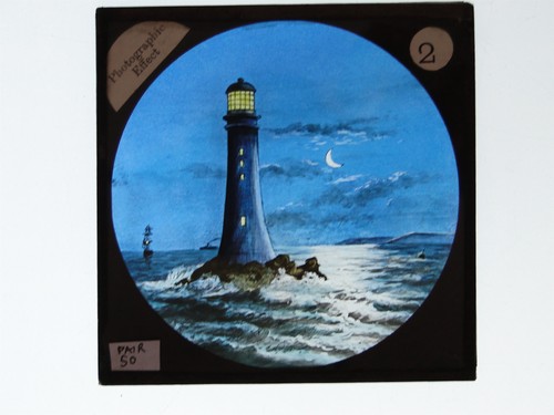 Lighthouse sea night moon - sea,