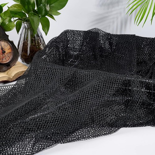 Black mesh fabric polyester - mesh,