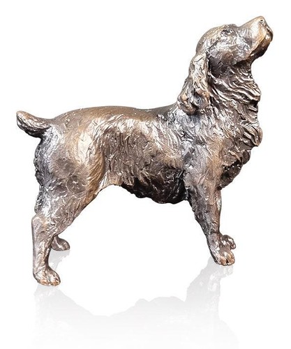 Cocker spaniel bronze figurine - spaniel,