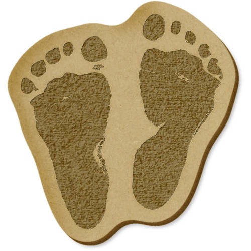 Baby footprints craft - x,