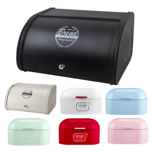 Large roll top metal bread - top,