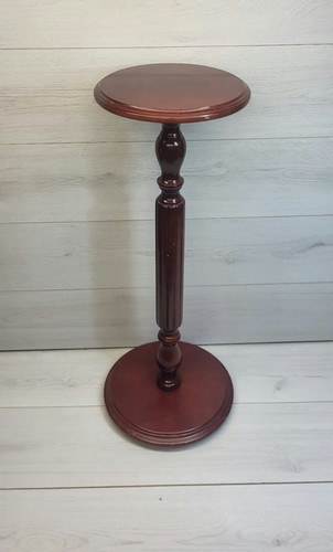 Vintage turned wooden - turned, plant