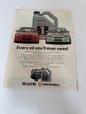 Original 1993 Mk3 Vauxhall Astra GSi Mobil  1 Magazine Advert Frame Ready Retro