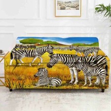 Zebra Screw Grass 3D Curtain Blockout Photo Printing Curtains Drape Fabric