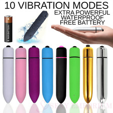 Bullet Vibrator Sex Toy For Women Clitoral Stimulator Battery Inc 10 Speed Dildo