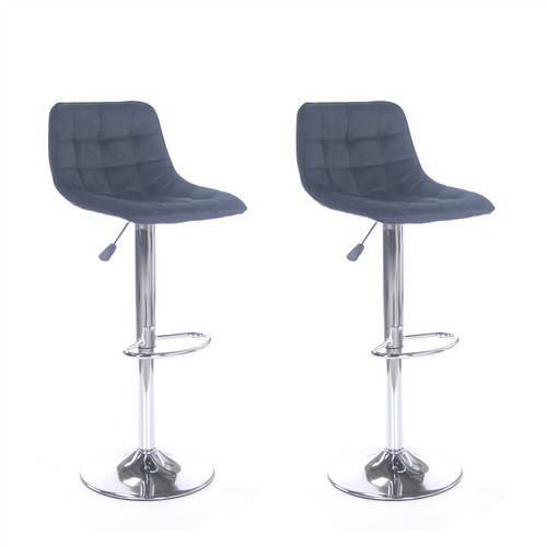 Velvet black bar stools - x,