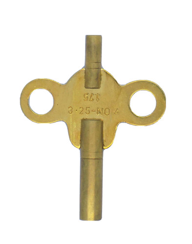 New brass double ended clock - new,