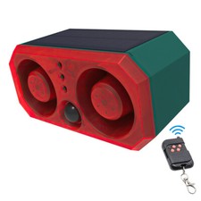 Solar Animal Repeller Motion Sensor Outdoor Alarm Lamp Dog Barking Repeller