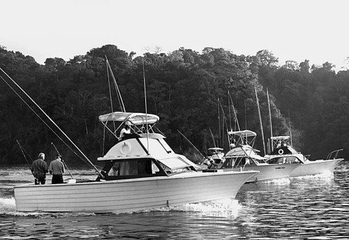 Three fishing boats set out - three,