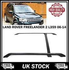 FOR LAND ROVER FREELANDER 2 L359 06-14 BLACK CROSS BAR ROOF RAILS RACK OEM STYLE