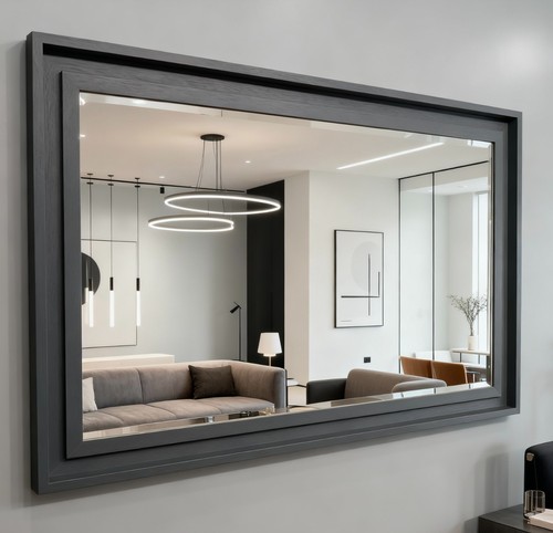 Large grey solid wood - grey,