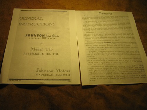 1940s johnson sea - horse, model