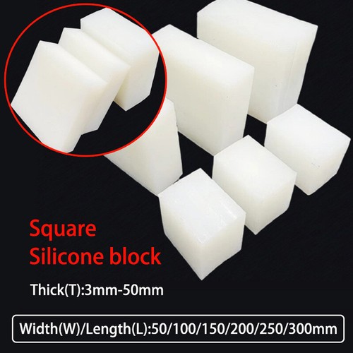 Silicone block plate - silicone, white