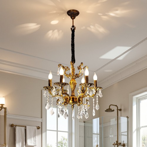Vintage crystal chandelier - vintage,