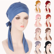 Women Muslim Hijab Cancer Chemo Hat Turban Cap Cover Hair Loss Head Scarf Wrap✔