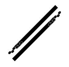 5Pcs Racing Long Stripe