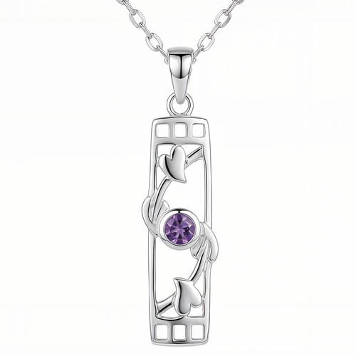 Sterling silver purple