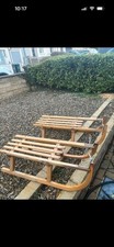 2 Vintage Wooden Sleigh /
