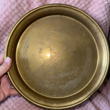 Vintage Brass Wall Hang Plaque