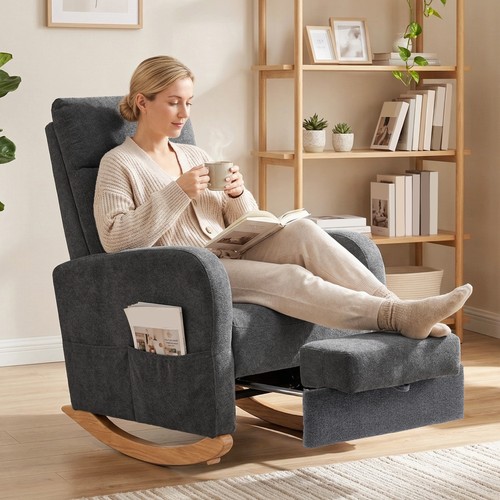 Upholstered rocking chair - rocking,