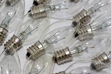 25 x 12V 3W E12 CES C7 Clear