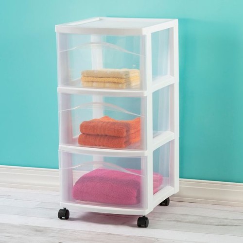 3drawer medium cart white - medium,