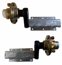 TRAILER SUSPENSION UNITS 500KG WITH HUBS 4" PCD - GALVANIZED BODY