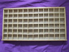 Letterpress Printing NOT Adana One 72 Division WOODEN TYPECASE in Good Condition