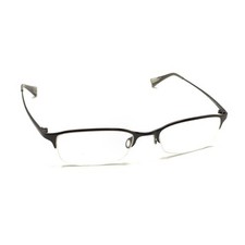 Oliver Peoples Advocate MBK Black Metal Half Rim Eyeglasses Frames 51-18 143